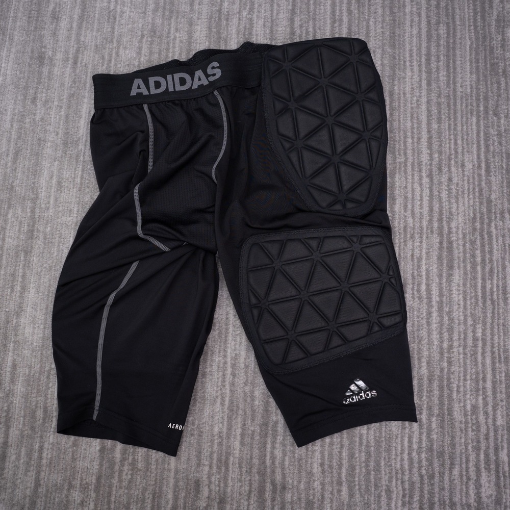 Adidas Padded Compression Shorts Mens XL Black Excellent Aeroready Football